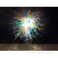 Multi Color Decorative Flush Mount Crystal Chandelier Light